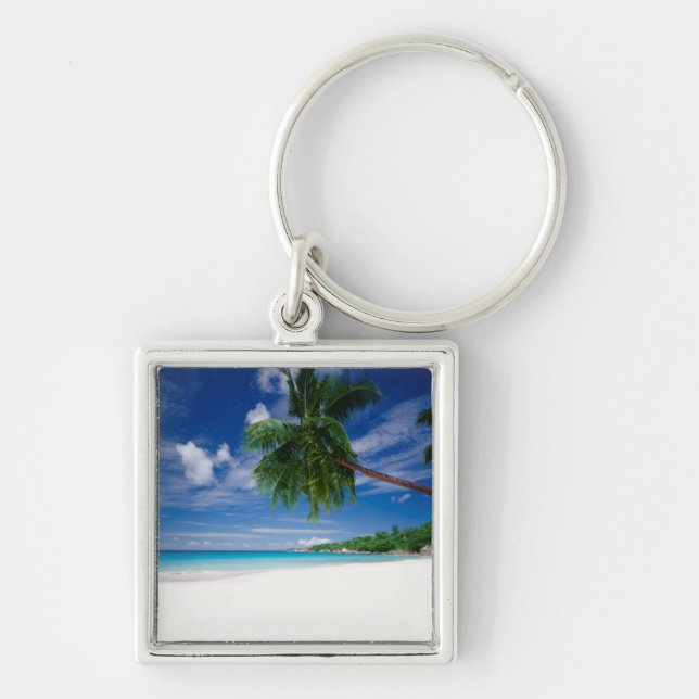 Tropical Beach | Seychelles Keychain (Front)