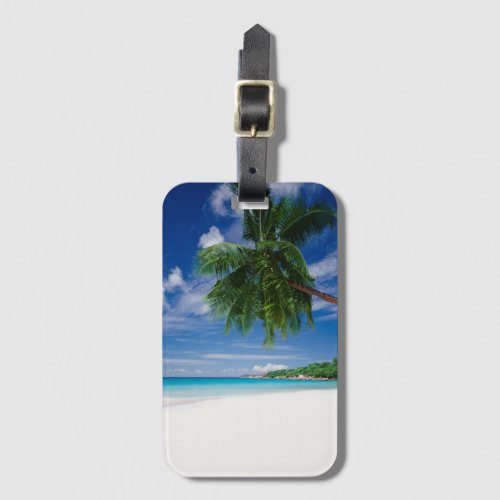 Tropical Beach  Seychelles Luggage Tag