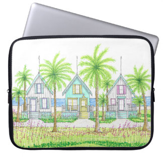 Tropical Beach Shack Laptop Case