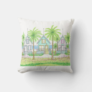 Tropical Beach Shack Outdoor Pillow