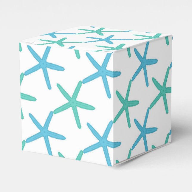 Tropical Beach Shell Favor Gift Box (Front Side)