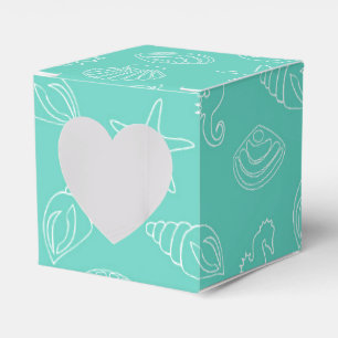 Tropical Beach Shell Favor Gift Box