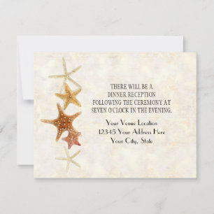 Tropical Beach Shells Starfish Nautilus Summer Invitation