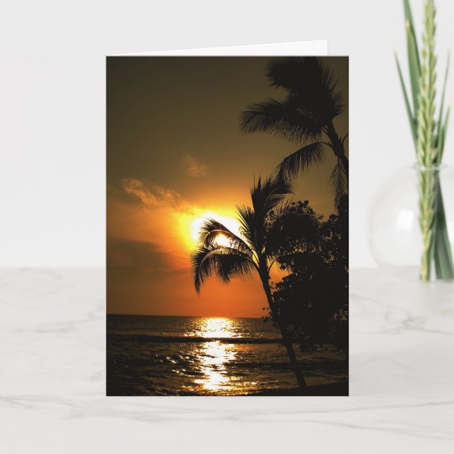 Tropical Beach Shoreline Wedding Invitation (Front)