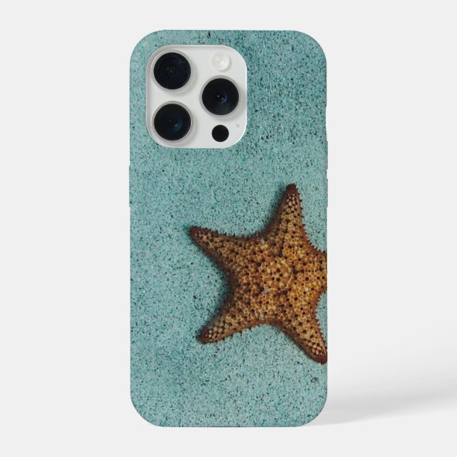 Tropical Beach Starfish iPhone Case (Back)