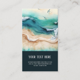Tropical Beach Summer business card