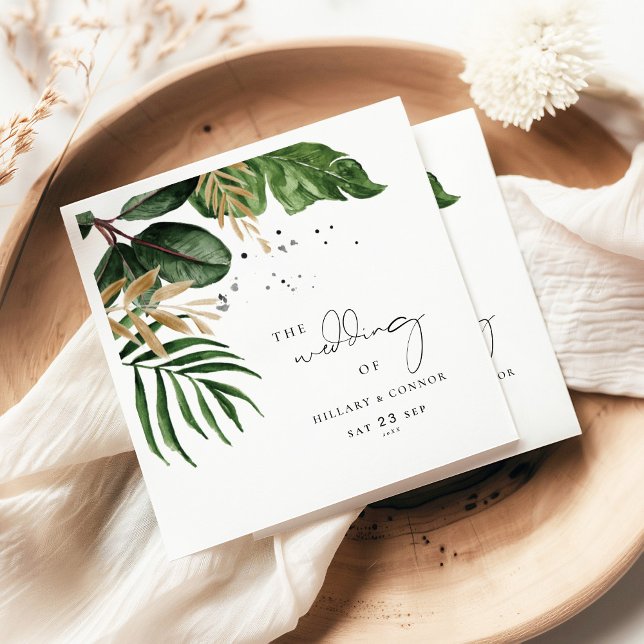 Tropical Beach summer elegant wedding Napkins (Creator Uploaded)