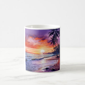Tropical Beach Sunset #1 Mug