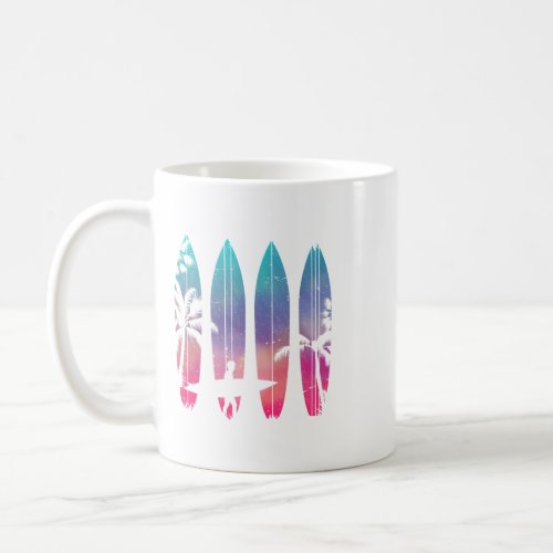 Tropical Beach Surf Surfboard Surfing Surfer Ocean Coffee Mug