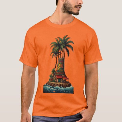 Tropical Beach T_Shirt
