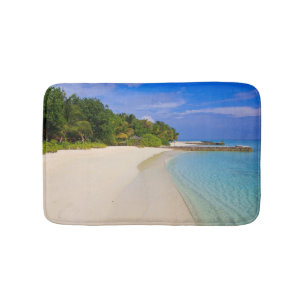 Tropical Beach Themed Bath Mat