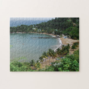 Tropical Beach Trinidad and Tobago. Jigsaw Puzzle