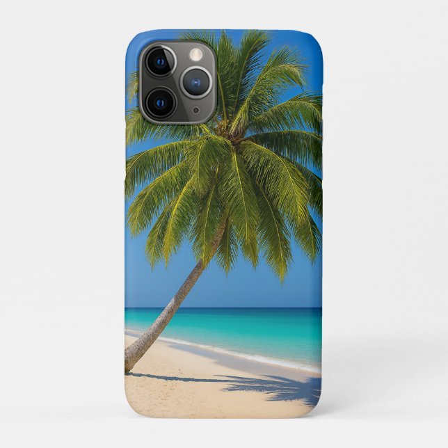 Tropical Beach turquoise water white sand Case-Mate iPhone Case (Back)