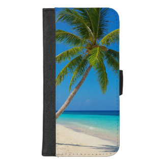 Tropical Beach turquoise water white sand iPhone 8/7 Plus Wallet Case