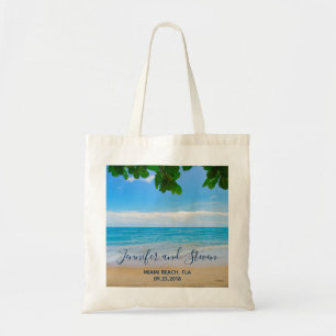 Tropical Beach Vacation Island Wedding Tote Bag