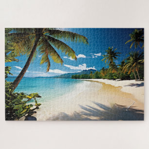 Tropical Beach Vacation Jigsaw Puzzle
