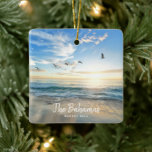 Tropical Beach Vacation Photo Keepsake Ceramic Ornament<br><div class="desc">Personalize with your own photo and you'll have a one-of-a-kind reminder of your vacation</div>