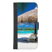 Tropical Beach Vacation - Sandy Beach and Blue Sky