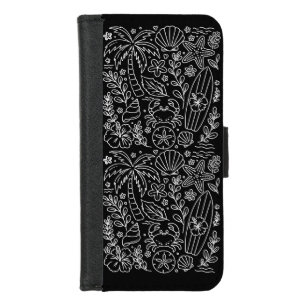 Tropical Beach Vibes iPhone 8/7 Wallet Case