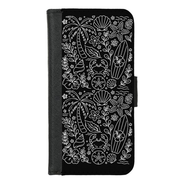 Tropical Beach Vibes  iPhone Wallet Case (Front)