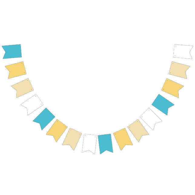 Tropical Beach Wedding coastal  Bunting Flags (All)
