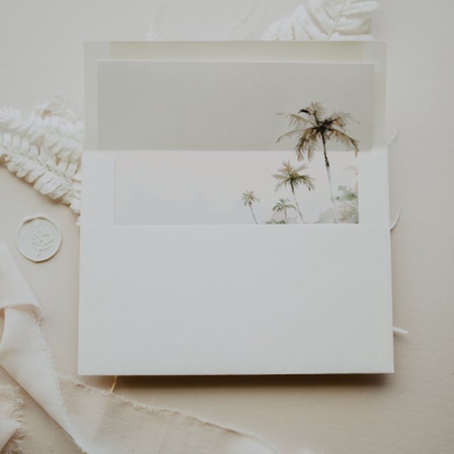 Tropical Beach Wedding  Envelope (Creator Uploaded)