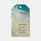 Tropical Beach Wedding Favor Tag | Zazzle