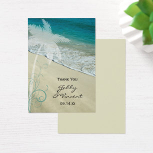 Tropical Beach Wedding Favor Tags