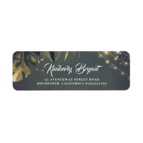 Tropical Beach Wedding Label