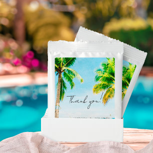 Tropical Beach Wedding Party Thank You Favor Lemonade Drink Mix