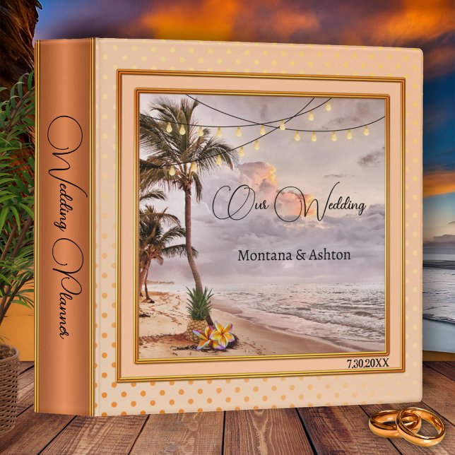 Tropical Beach Wedding Photo Binder (Creator Uploaded)