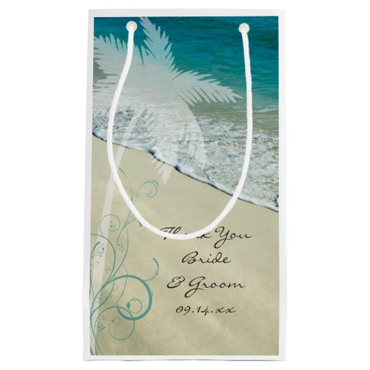 shark baby card template thank you Zazzle Thank Beach Small Bag You Wedding Gift   Tropical