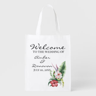 Tropical Beach Wedding Welcome Bags
