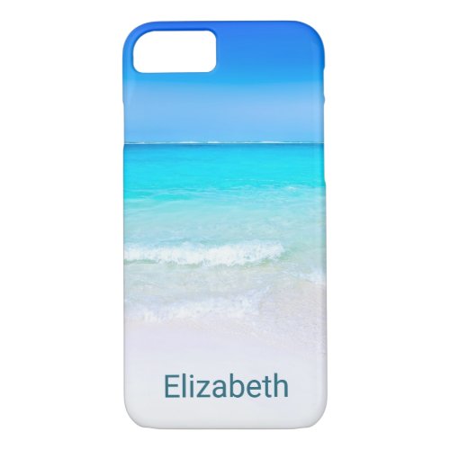 Tropical Beach with a Turquoise Sea iPhone 87 Case
