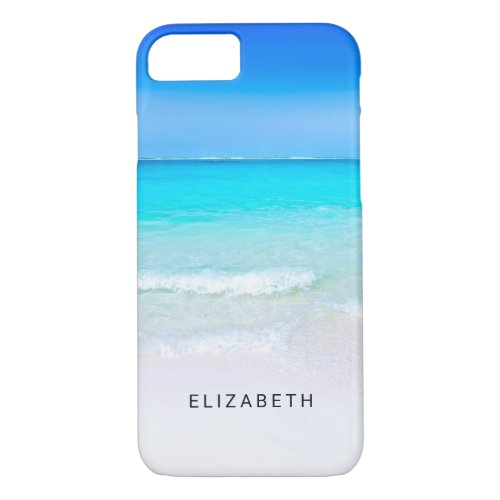 Tropical Beach with a Turquoise Sea Custom iPhone 87 Case