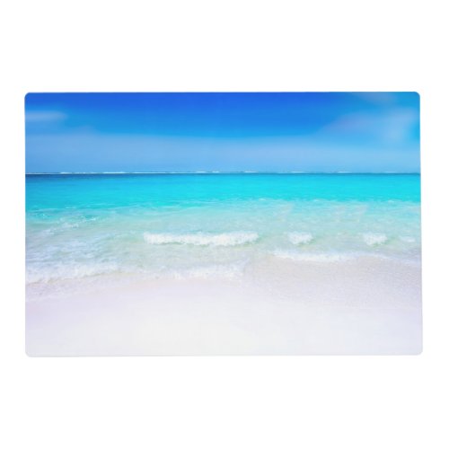 Tropical Beach with a Turquoise Sea Placemat