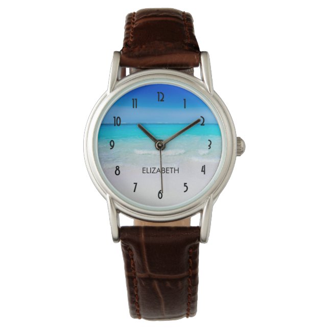 Tropical Beach with a Turquoise Sea Watch (Front)