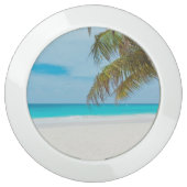 Tropical Beach with Palm Trees USB Charging Station (Front)