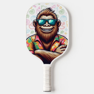 Tropical/beach yeti/bigfoot  carbon fiber pickleball paddle 