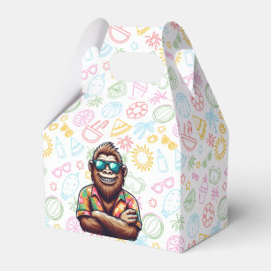 Tropical/beach yeti/bigfoot favor boxes