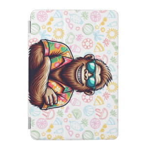Tropical/beach yeti/bigfoot iPad mini cover