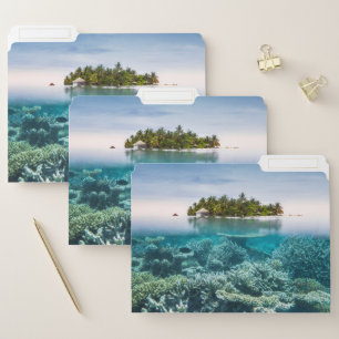 Tropical Beaches   Ari Atoll Maldives File Folder
