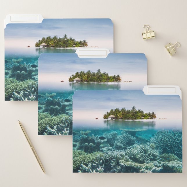 Tropical Beaches | Ari Atoll Maldives File Folder (Set)
