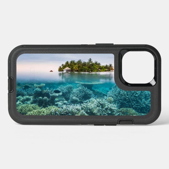 Tropical Beaches | Ari Atoll Maldives Otterbox iPhone Case (Back Horizontal)