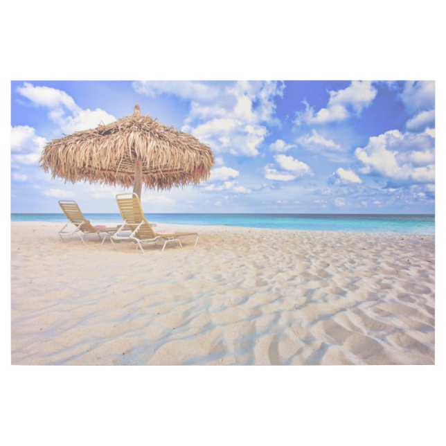 Tropical Beaches | Aruba Sandy Beach Gallery Wrap (Front)