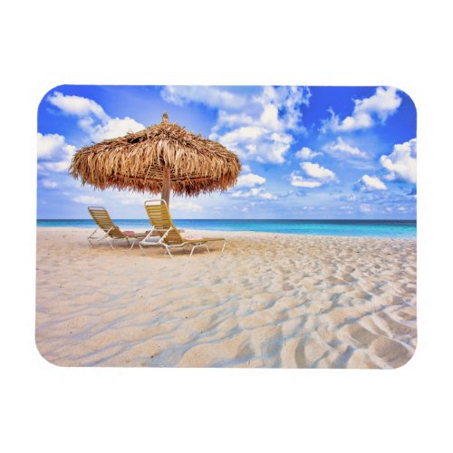 Tropical Beaches  Aruba Sandy Beach Magnet