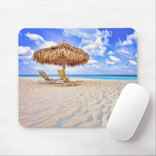 Tropical Beaches   Aruba Sandy Beach Mouse Pad