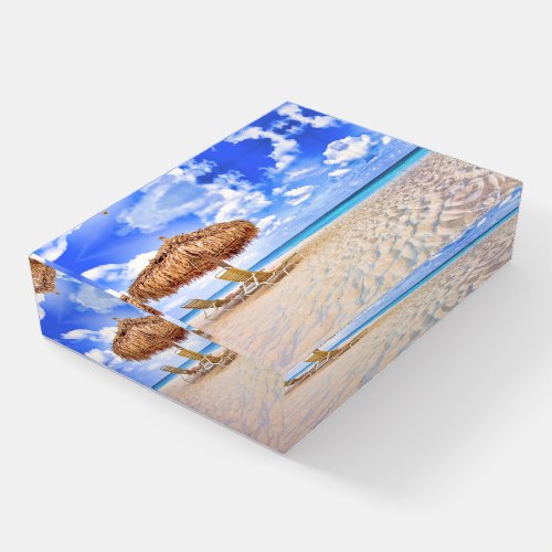 Tropical Beaches  Aruba Sandy Beach Paperweight