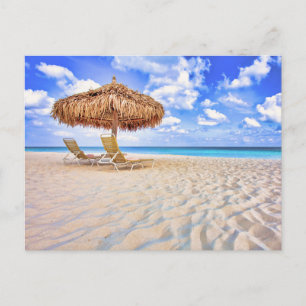 Tropical Beaches   Aruba Sandy Beach Postcard