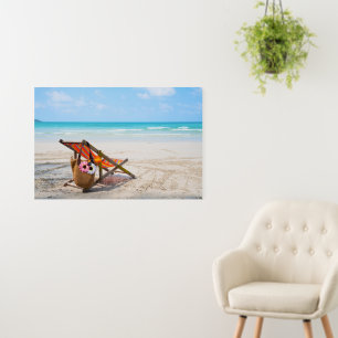 Tropical Beaches   Beach Chair on Sand Foam Board